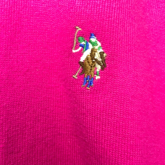 U.S. Polo Assn. Pink button up sweater. Women’s Small. - Picture 2 of 4